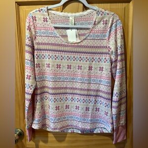 Jessica Simpson Pajama or Layering top size M NWT